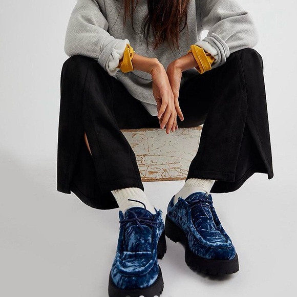 Free People | Convertible Velvet Oxfords NEW - Picture 2 of 8